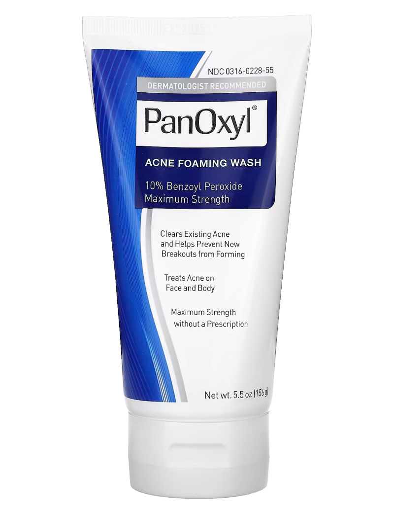 فوم شوینده ضد آکنه صورت و بدن پنوکسیل PanOxyl Acne Foaming Wash Benzoyl Peroxide 10%