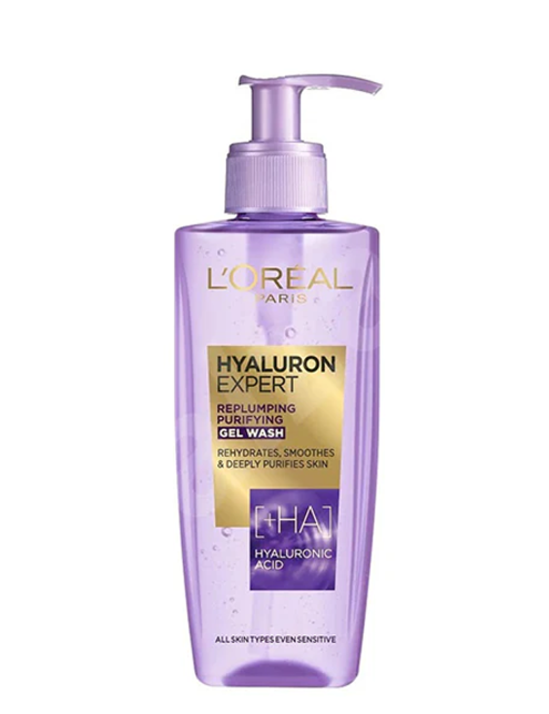 ژل شوینده هیالورونیک اسید لورالLOreal Hyaluron Specialist Replumping Purifying Gel Wash