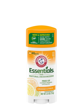 دوئودرانت ژله ای آرم اند همر ARM & HAMMER Essentials Deodorant- Orange Citrus- Solid Oval