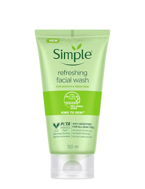 ژل شستشوی صورت سیمپل مدل رفرشینگ Simple Gentle, Skin Refreshing Wash Gel