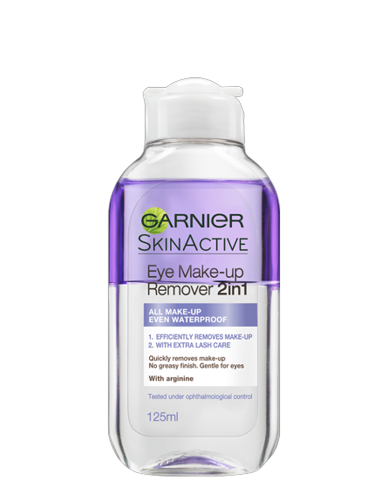 گارنیر میسلار واتر دو فاز چشم و لب   Natural Eye Make-up Remover 2in1 - Garnier