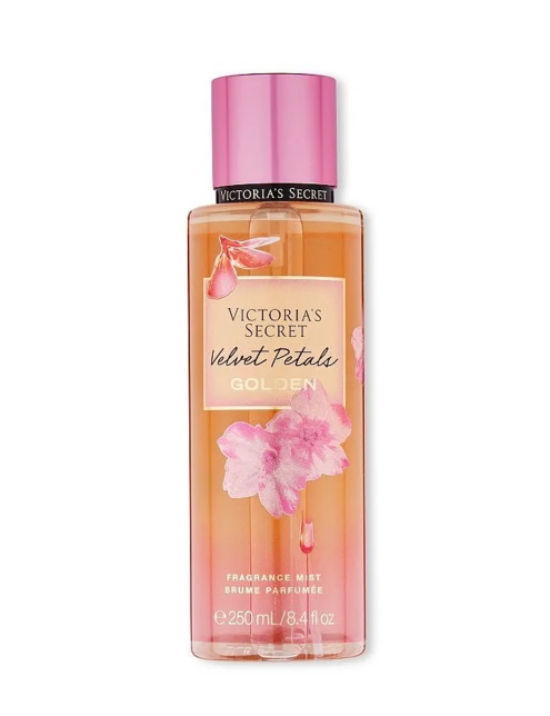 بادی میست ولوت پتالز گلدن ویکتوریا سکرت  Victoria's Secret Body Mist Velvet Petals GOLDEN