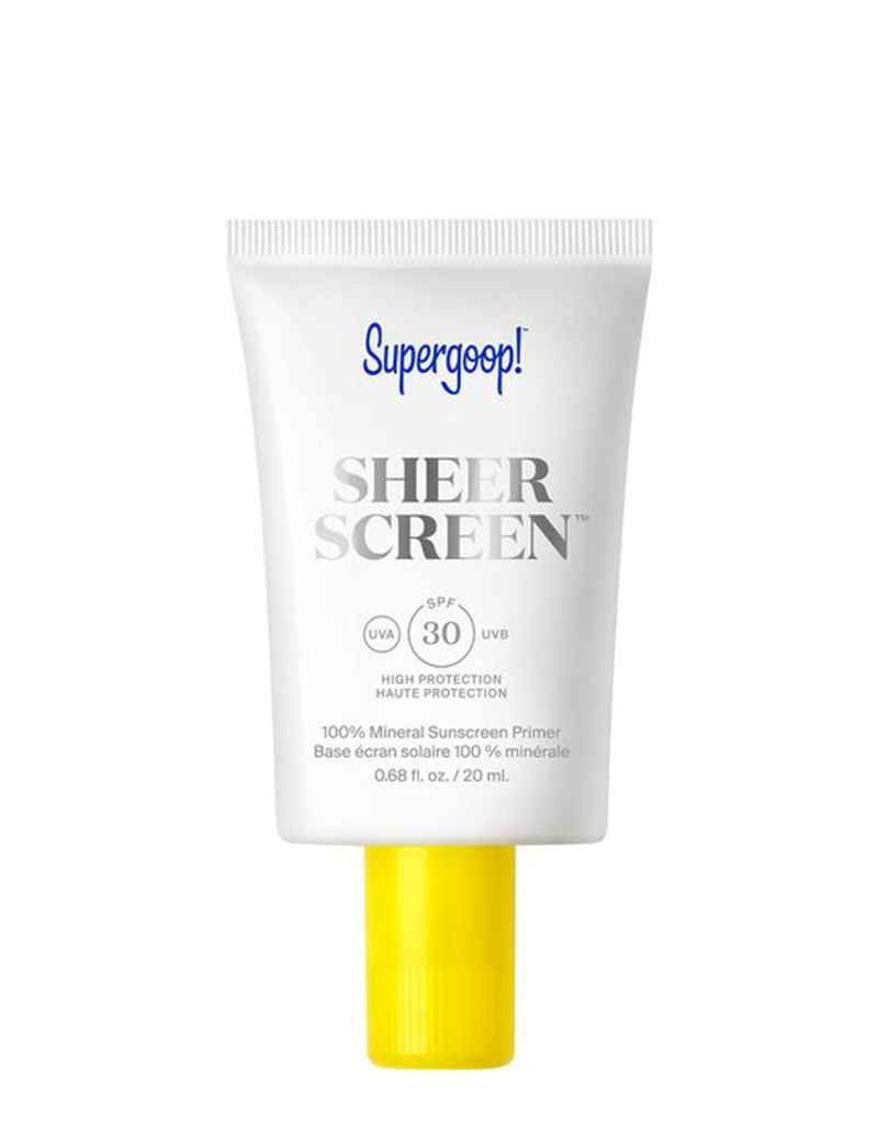 پرایمر ضدآفتاب دار با اس پی اف 30 سوپرگوپ Supergoop glow screen hydrating sunscreen primer 20ml spf30