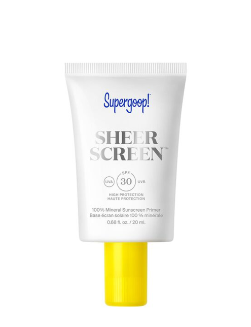 پرایمر ضد آفتاب دار با اس پی اف 30 سوپرگوپ Supergoop glow screen hydrating sunscreen primer 20ml spf30