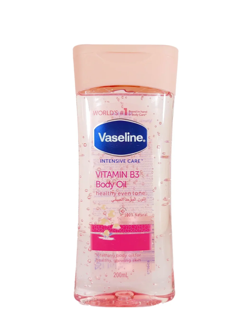 وازلین روغن بدن ویتامین Vaseline Intensive Care  Vitamin B3 Body Oil  B3