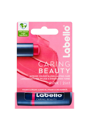 بالم لب و گونه لابلو پینک (صورتی) Labello Caring Beauty Pink