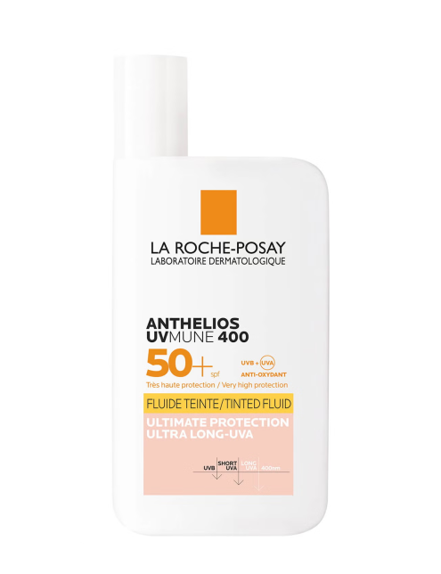 لاروش پوزای ضدآفتاب فلویدی رنگی La Roche-Posay Anthelios UVMune 400 Invisible Fluid Tinted SPF50+ 50ml