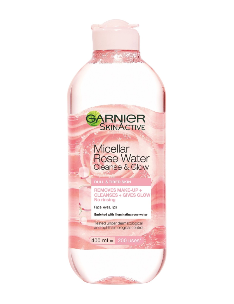 گارنیر میسلار واتر رز Garnier Micellaire Rose Water Clean & Glow 400ml