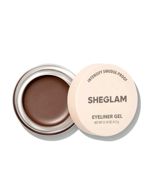 خط چشم قهوه ای کاسه ای شیگلم   SHEGLAM Intensify Smudge-Proof Eyeliner Gel-Brown