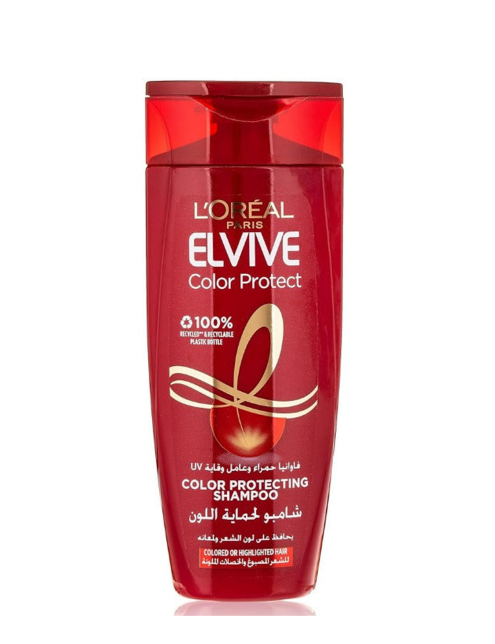 شامپو لورئال قرمز مناسب موهای رنگ شده L'Oréal Paris Elvive Colour Protect Shampoo 400Ml