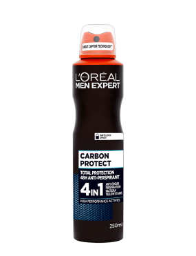 اسپری بدن لورئال L'Oréal 48H Anti-Perspirant Deodorant Men Expert Carbon Protect