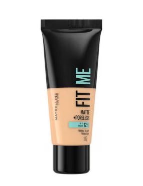 میبلین کرمپودر فیت می Maybelline Fit Me Matte & Poreless Foundation 112 Soft Beige