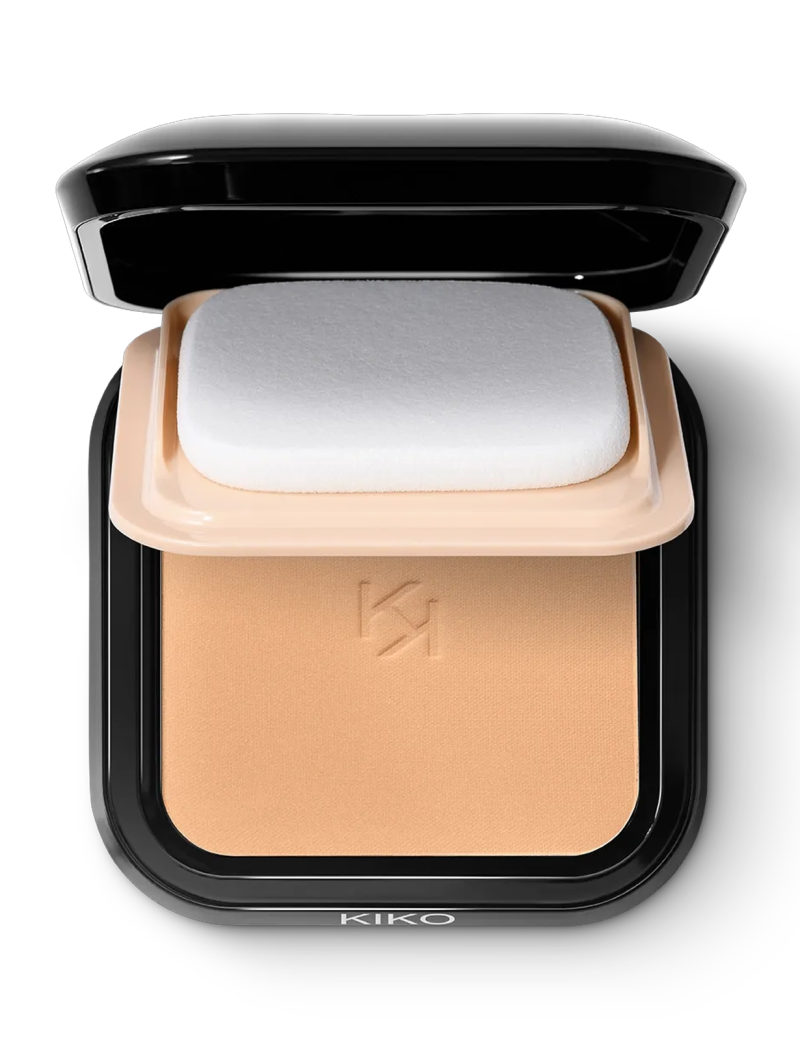 کیکو میلانو پنککKIKO MILANO  full coverage blurring powder foundation 25 Soft Sand