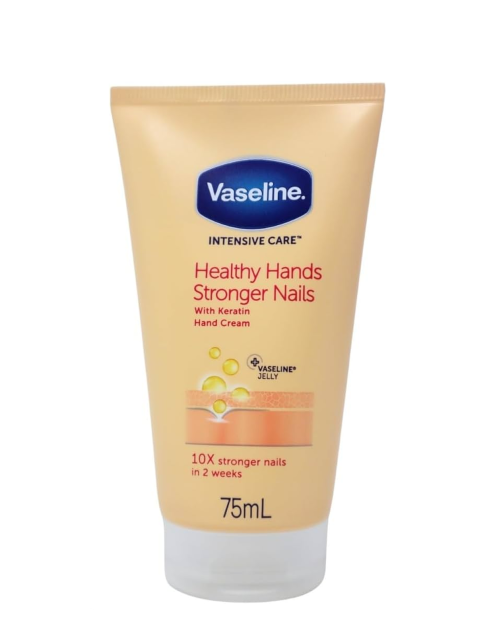 وازلین کرم دست و ناخن وازلین  Vaseline Intensive Care Healthy Hands Stronger Nails Hand Cream with Keratin