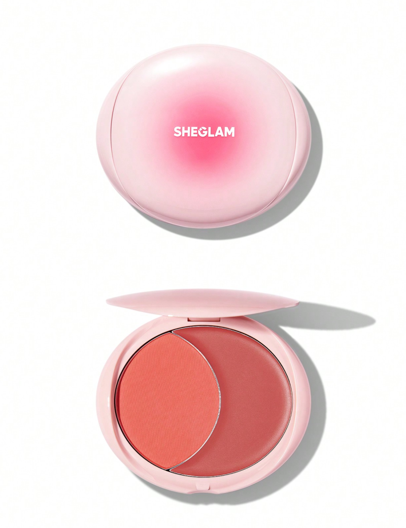 شیگلم رژگونه پودری کرمی چری سوربت Sheglam Cheek 2 Cheek Blush Duo-Cherry Sorbet