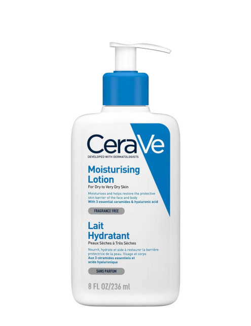 مرطوب کننده سراوی پوست خشک CeraVe Moisturising Lotion with Ceramides for Dry to Very Dry Skin 236ml‏