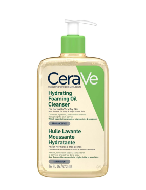 سراوی فوم شستشوی روغنی فرانسوی CeraVe Hydrating Foaming Oil Cleanser 473 ml‏