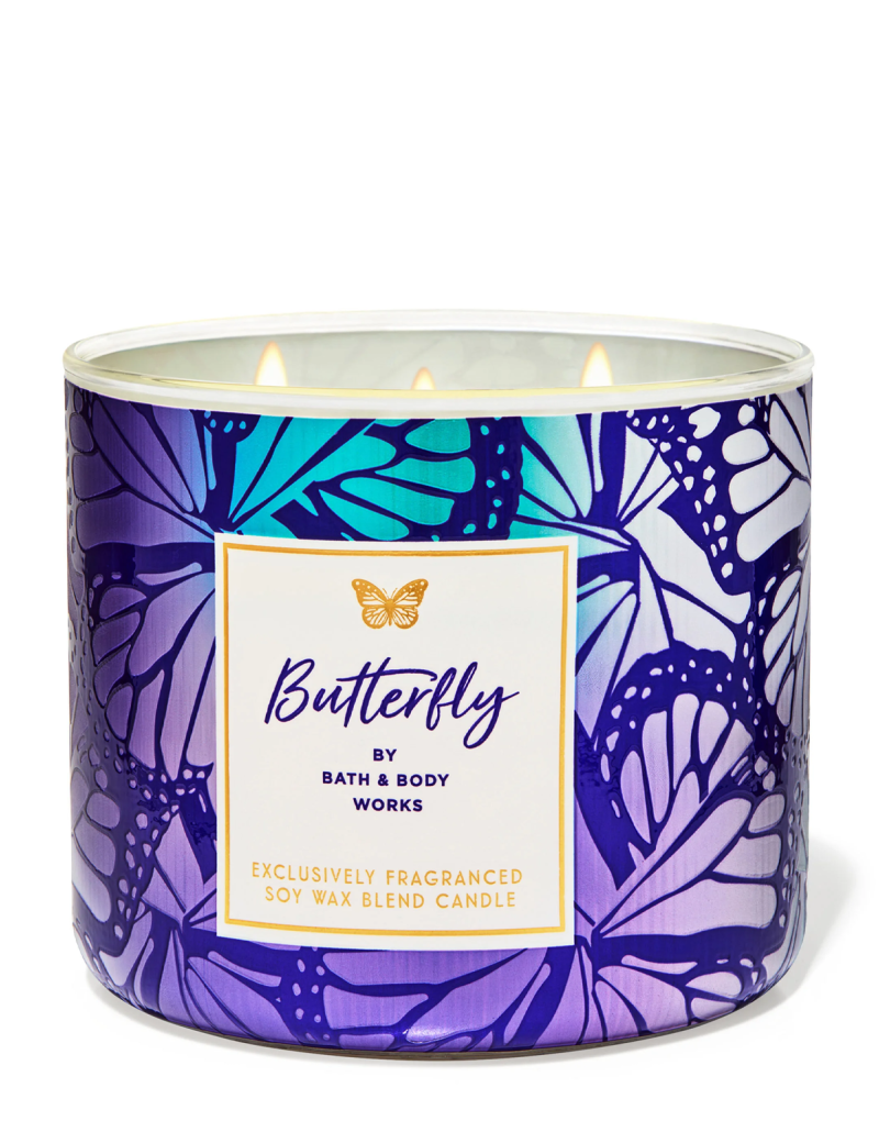 بث اند بادی ورکس شمع باترفلای Bath & Body Works Butterfly 3-Wick Candle