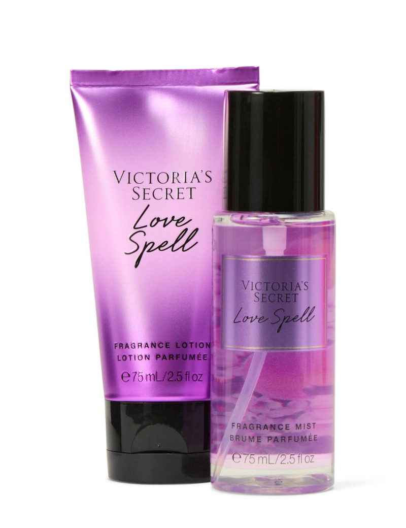 ویکتوریا سکرت پک لاو اسپل Love Spell 2 Piece Body Mist and Lotion Gift Set Victoria's Secret