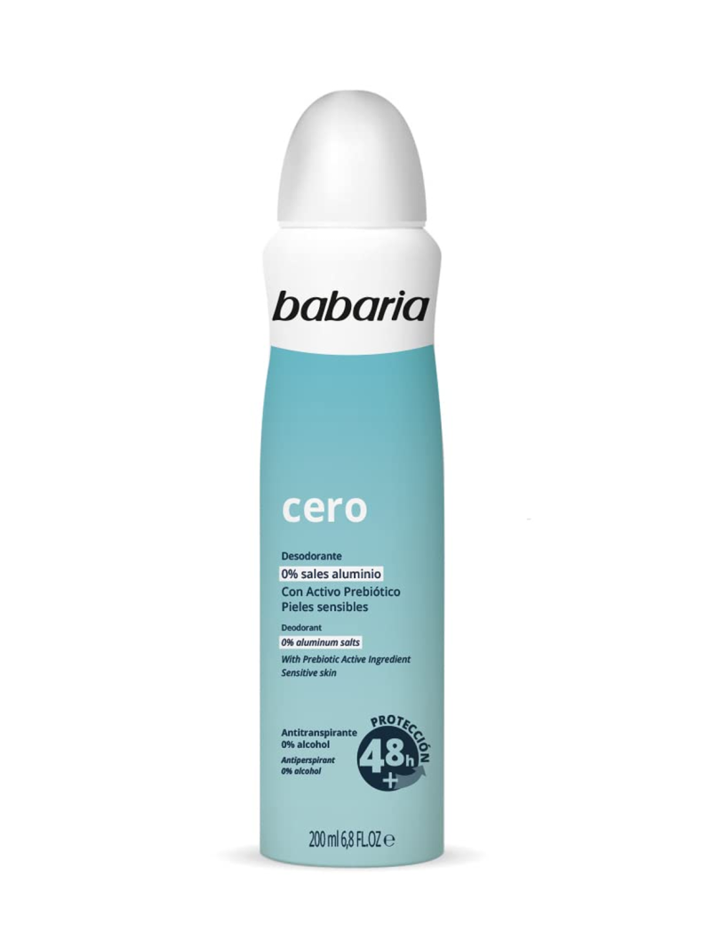 باباریا اسپری بدن سرو Babaria - Deodorant spray 0% aluminium salts - Deodorant for sensitive skin