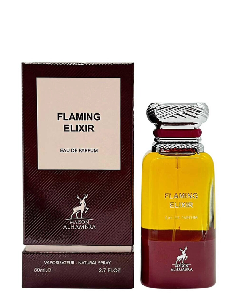 ادکلن الحمبرا فلامینگ الکسیر Maison Alhambra  Unisex Flaming Elixir EDP80ml