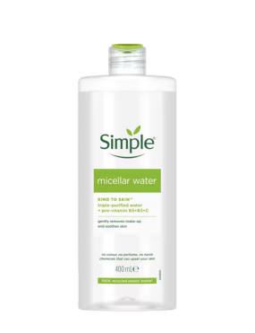 میسلار واتر سیمپل مناسب انواع پوست Simple micellar water Kind To Skin