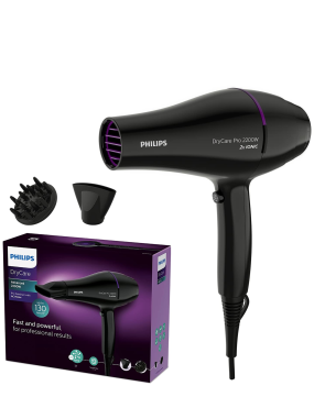 فیلیپس سشوار درای کر پرو (2200 وات) Philips DryCare Professional Hair Dryer with Powerful AC Motor (Model BHD274/00)