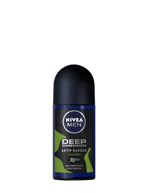 رول ضد تعریق مردانه نیوا مدل  NIVEA Deep Black Carbon Amazonia حجم 50 میلی لیتر