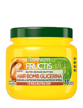 گارنیر ماسک مو ترمیم کننده و مغذی گلیسیرین Fructis Nutri Repair Butter Hair Bomb Mascarilla nutritivaGarnier