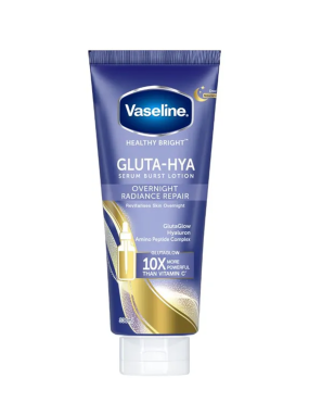 وازلین لوشن گلوتاتیون بدن Vaseline Healthy Bright Gluta-Hya Serum Burst Lotion Overnight Radiance Repair 300ml