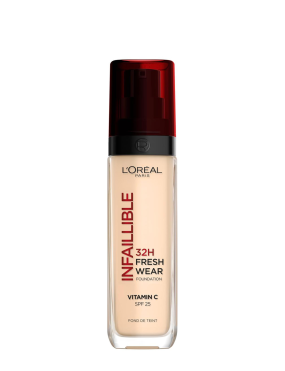 کرمپودر شیشه ای لوریل L'Oréal Paris Infallible 32H Fresh Wear Foundation 020