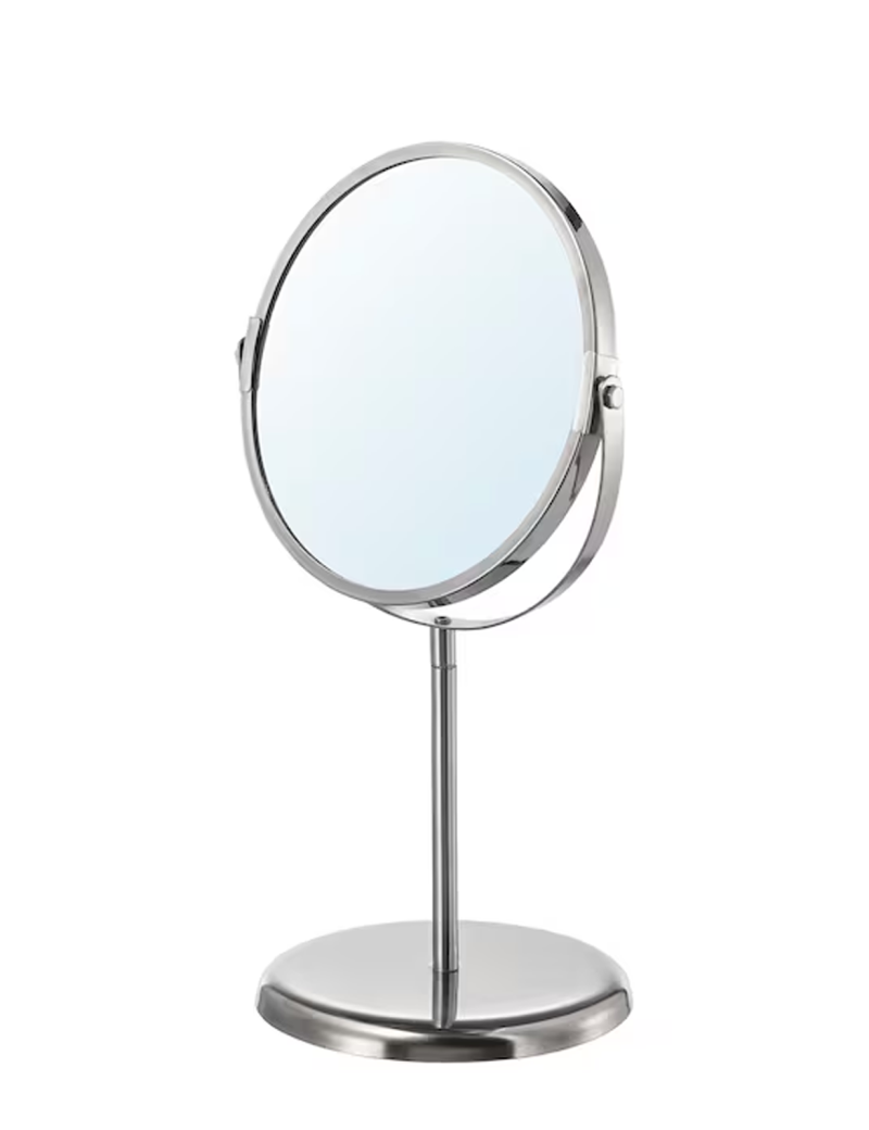 ایکیا آیینه رومیزی دوطرفه TRENSUM Mirror, stainless steel - IKEA‏