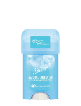 سکرت مام کرمی   Secret Antyperspirant Cream Stick Natural unscented 40 ml