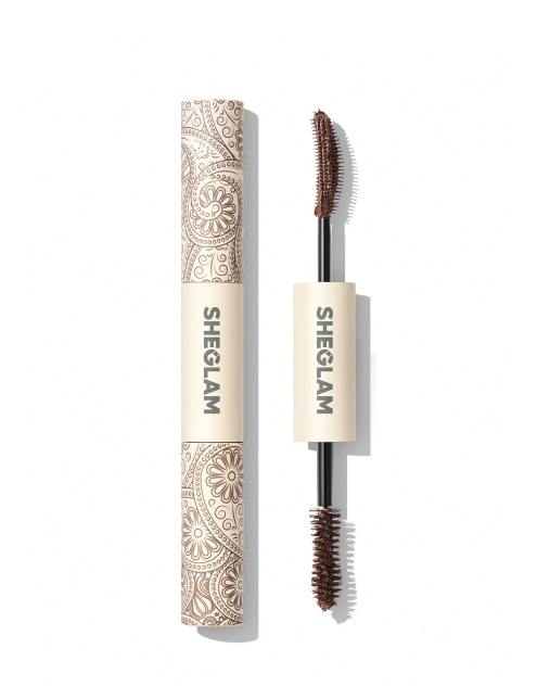 شیگلم ریمل قهوه ای دوطرفه SHEGLAM All-In-One Volume & Length Mascara-Waterproof Macchiato