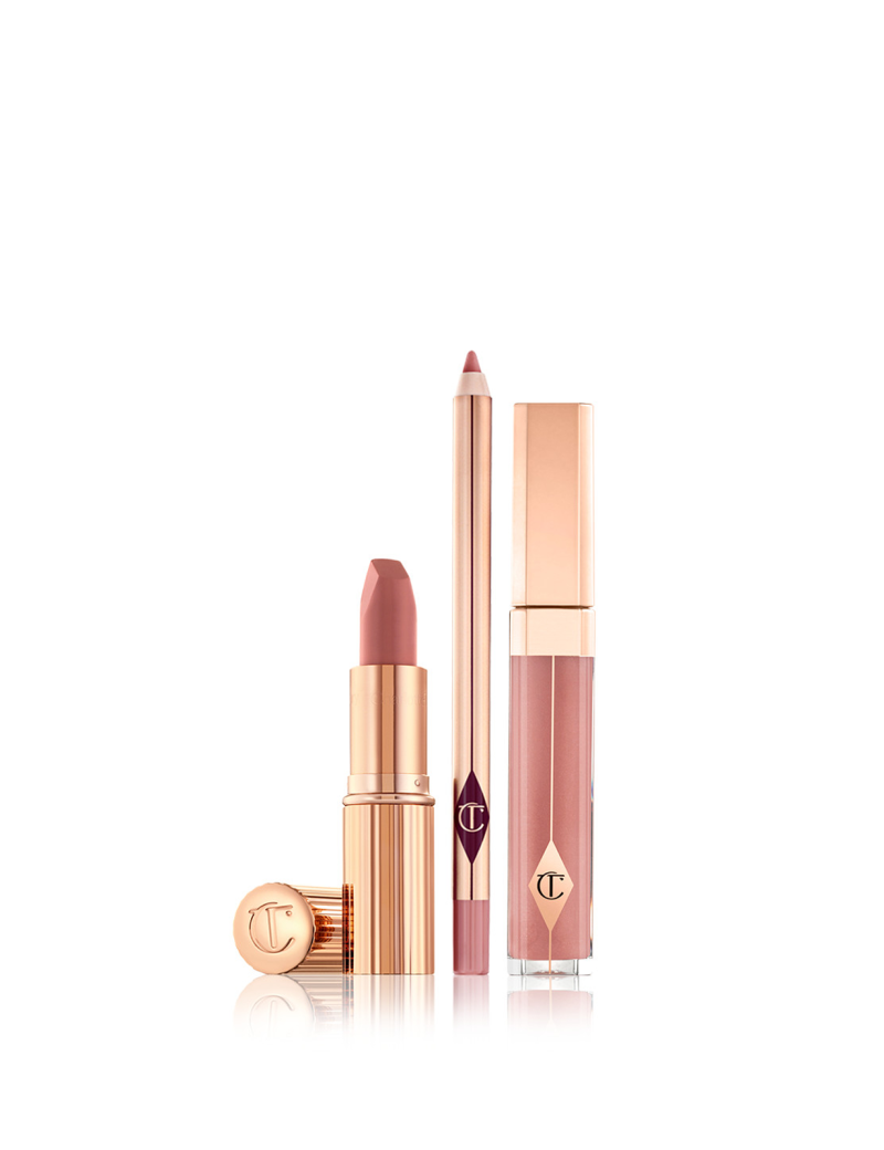 ست لب شارلوت تیلبری Pillow Talk Luscious Lip Slick فول سایز