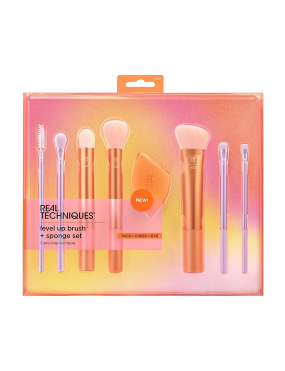 ریل تکنیک ست براش صورت و چشم Real Techniques 8 Piece Level Up Brush And Sponge Set