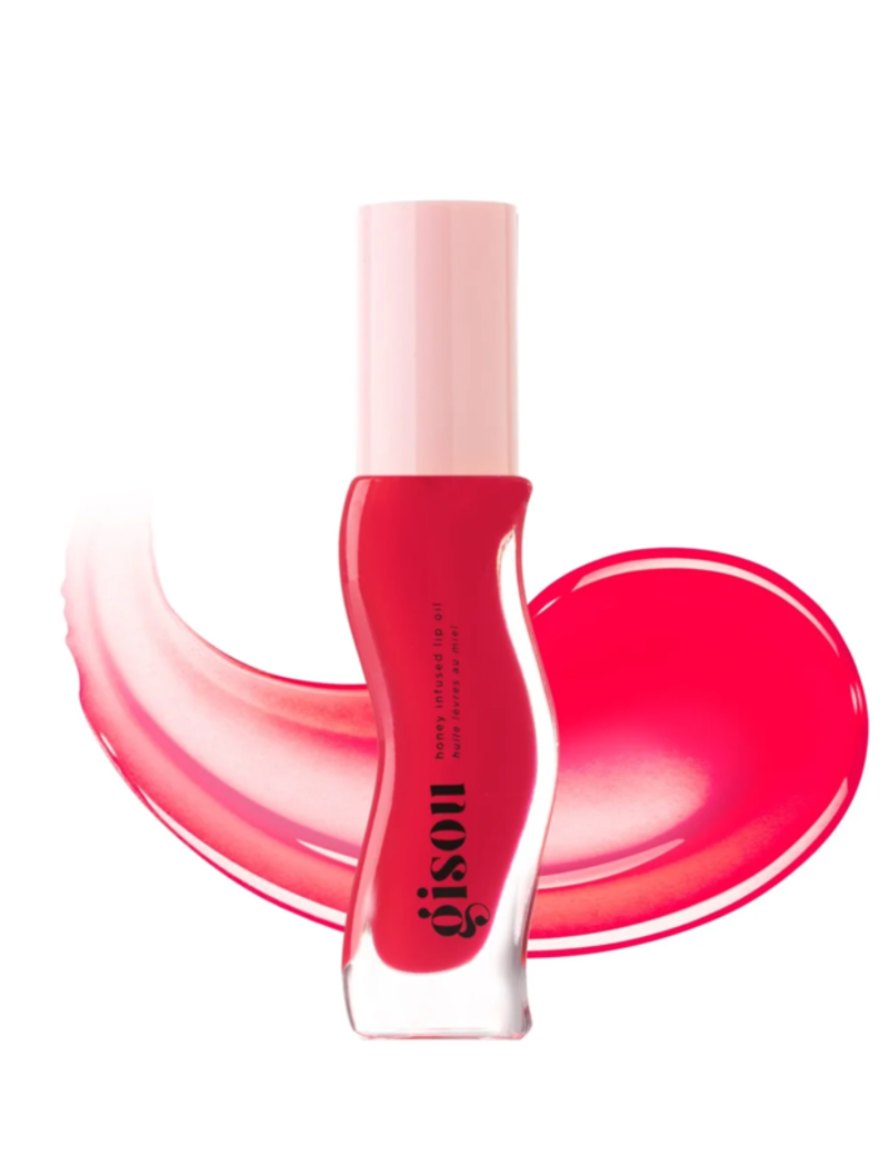 گیسو لیپ اویل استراوبری سوربت GisouHoney Infused Lip Oil - Strawberry Sorbet 8ml
