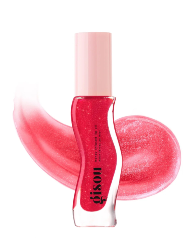 گیسو لیپ اویل چری ان ده کیک Gisou Honey Infused Lip Oil 8ml - Cherry on the Cake