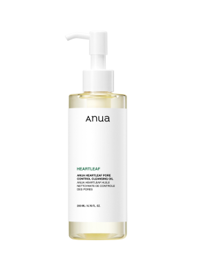 روغن پاک کننده(اویل کلینزر) و کنترل منافذ حاوی عصاره هوتونیا کوردتا آنوا  Anua Heartleaf Pore Control Cleansing Oil