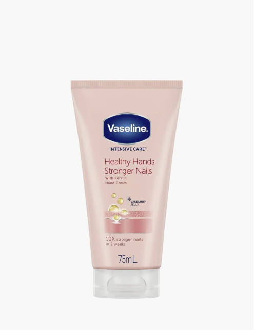 وازلین کرم دست و ناخن وازلین  Vaseline Intensive Care Healthy Hands Stronger Nails Hand Cream with Keratin