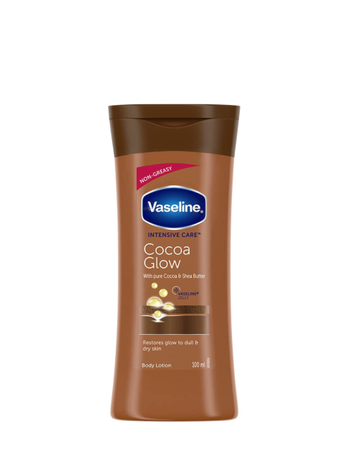 لوسیون بدن وازلین کاکائو Vaseline Intensive Care Cocoa Glow Body Lotion 100 ml