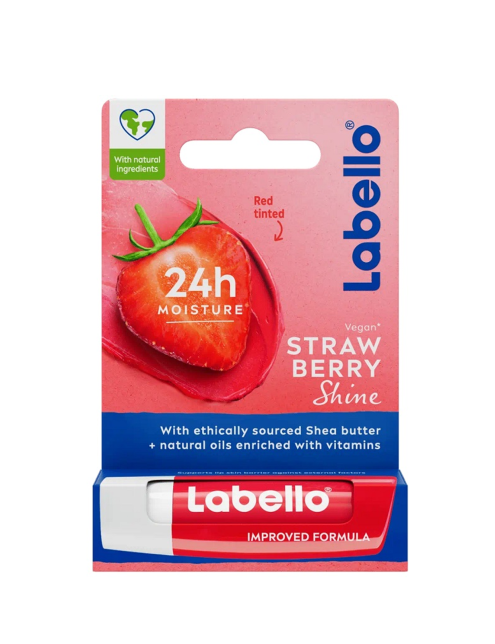لابلو لبالم لب توت فرنگی Labello Strawberry Shine Lip Care Balm