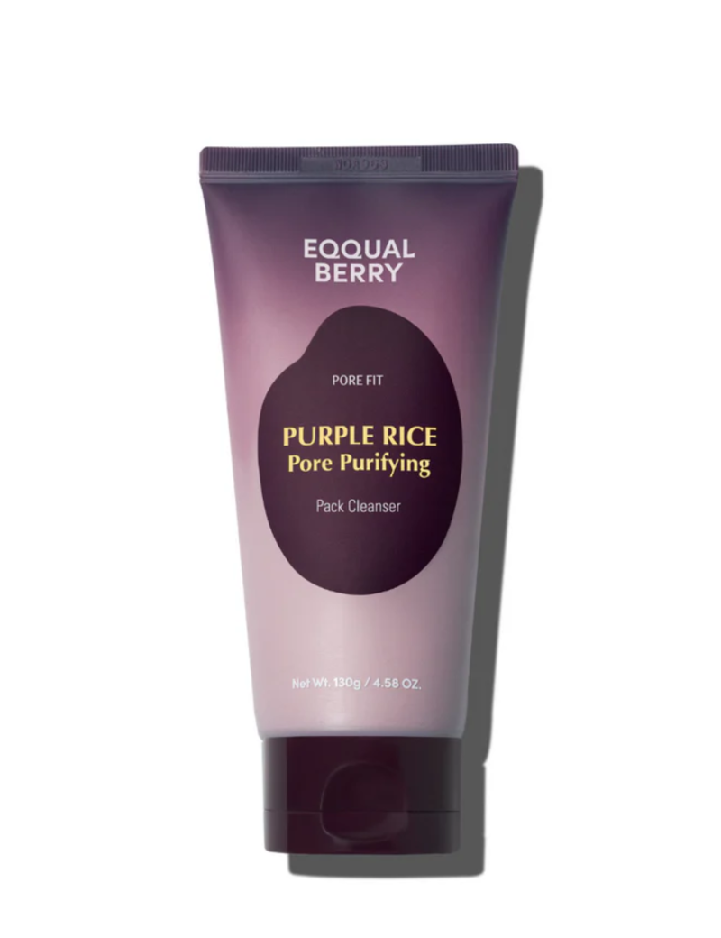 اکوال بری  ژل شستوشوی صورت منافذ برنج بنفش  EQQUALBERRY Purple Rice Pore Purifying Pack Cleanser