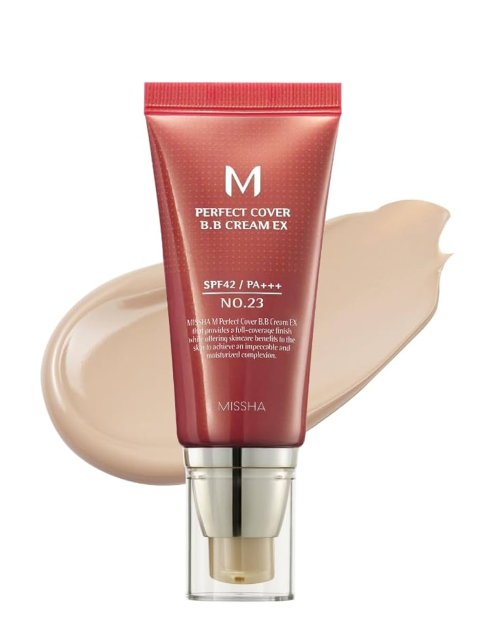 بی بی کرم پرفکت کاور میشا نچرال بژ Missha M Perfect Cover BB CreamNatural beige 23
