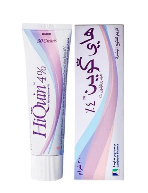 کرم روشن کننده صورت و بدن های کویین Hi Quin 4% Whitening Cream 30 g