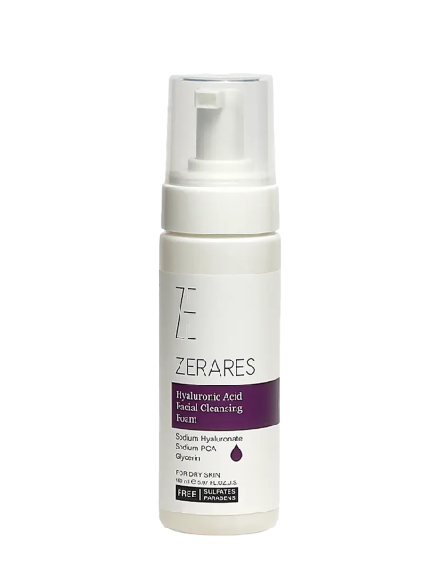 فوم شوینده هیالورونیک اسید زرارس  ZERARES Hyaluronic Acid Facial Cleansing Foam