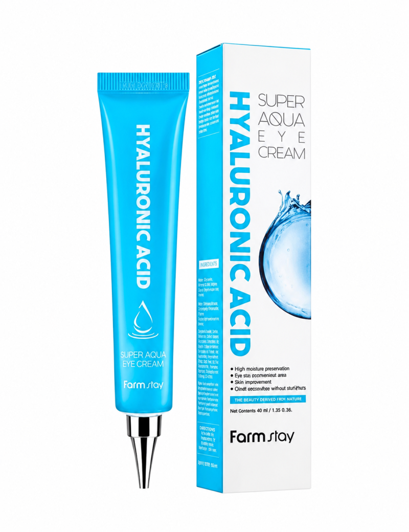 فارم استی کرم دور چشم آبرسان سوپر آکوا هیالورونیک اسید | Farmstay Hyalurolic Acid Super Aqua Eye Cream