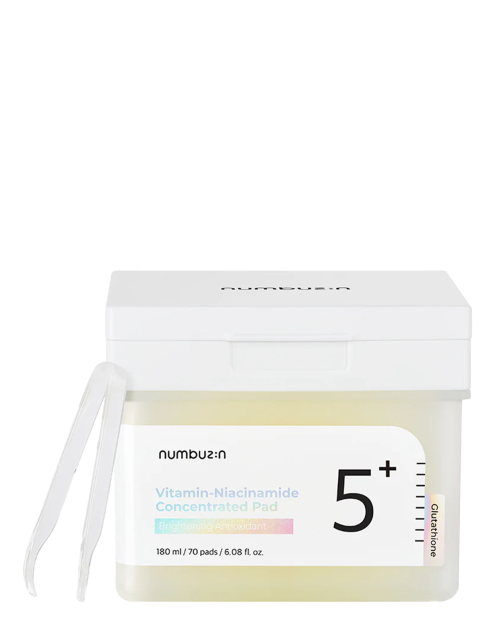 نامبوزین تونر پد  نیاسینامید روشن کننده و ضد لک | Numbuzin No.5 Vitamin-Niacinamide Concentrated Pad