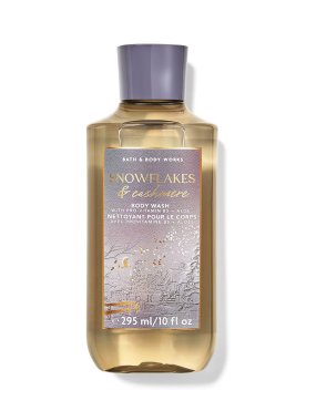 شاور ژل بث اند بادی ورکس اسنوفلکس اند کشمیر Bath & Body Works Snowflakes & Cashmere Body Wash