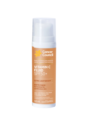 ضدآفتاب ویتامین سی کنسر کانسیل Cancer Council Vitamin C Fluid SPF50